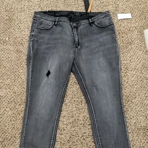 LA LA Anthony Mid-Rise Whiskered Jeans